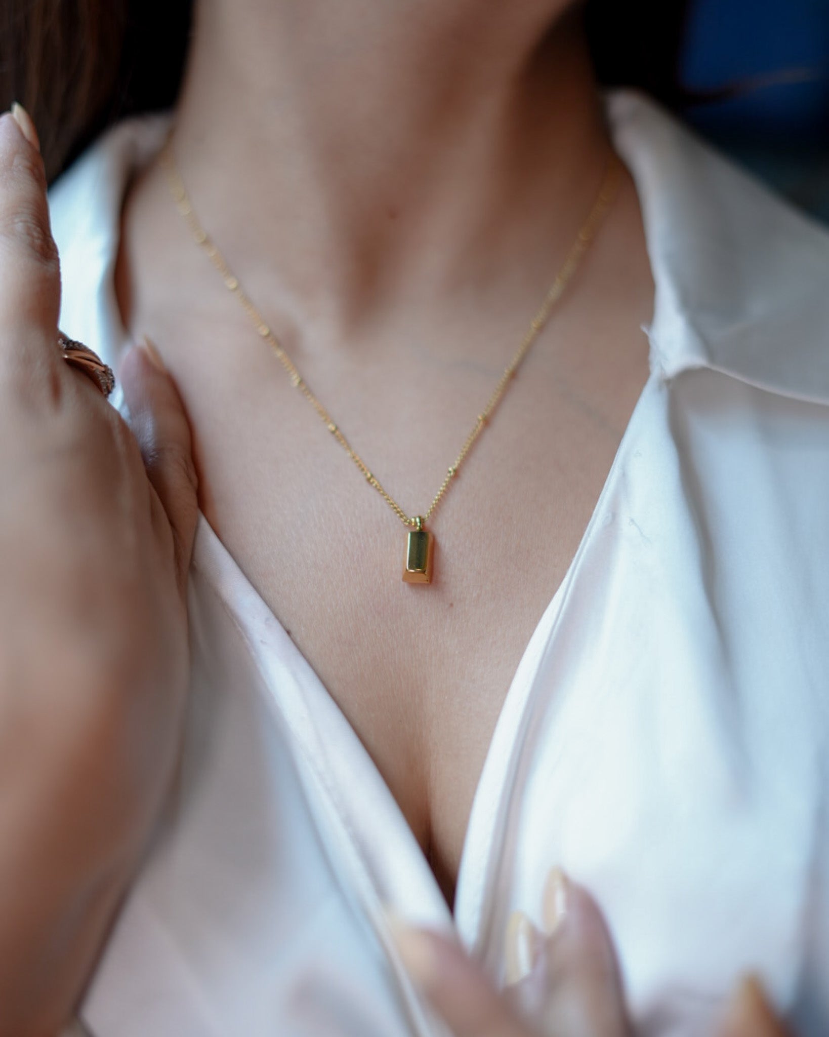 Gold Bar Pendant