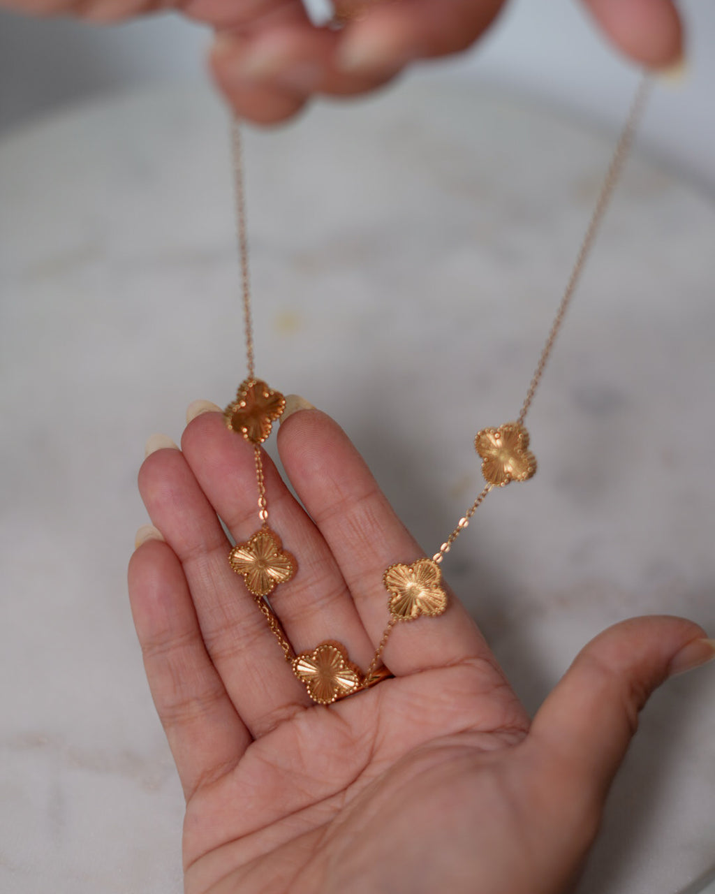 Golden Clover Necklace