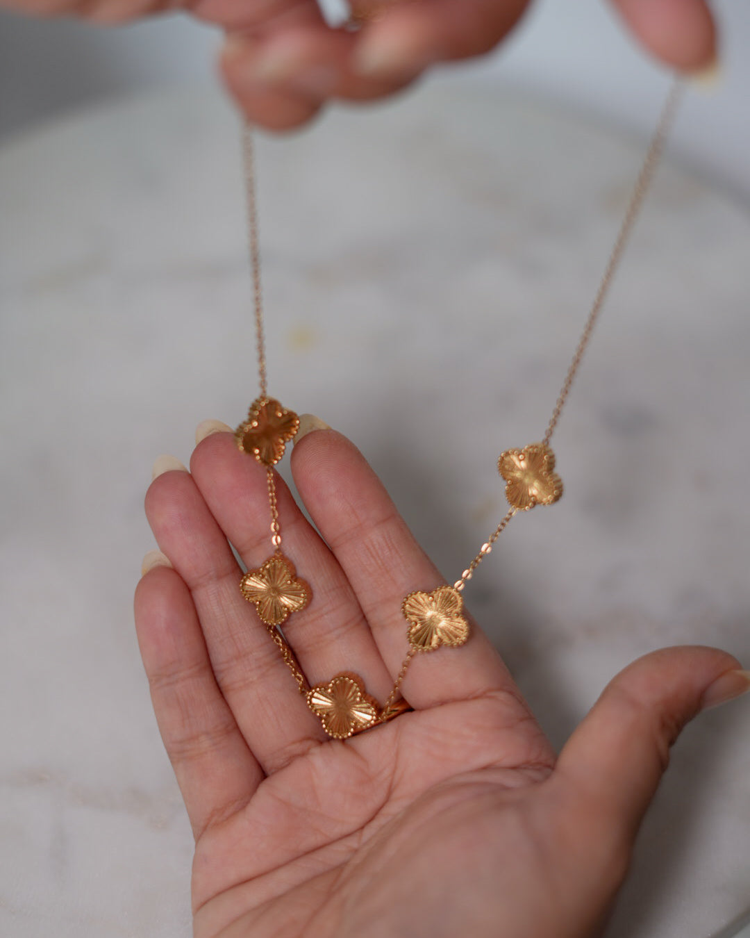 Golden Clover Necklace
