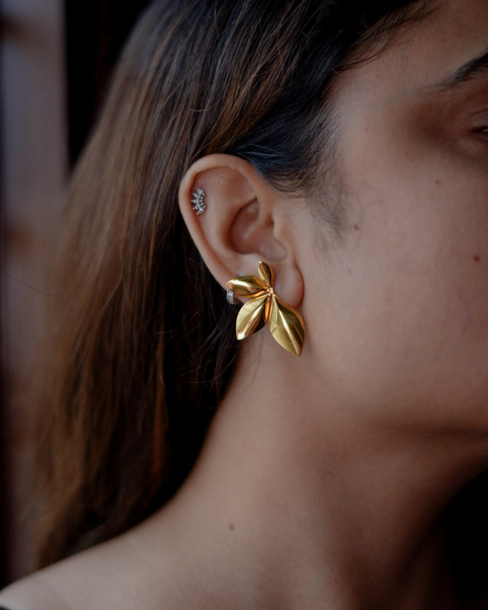 Half Petal Studs