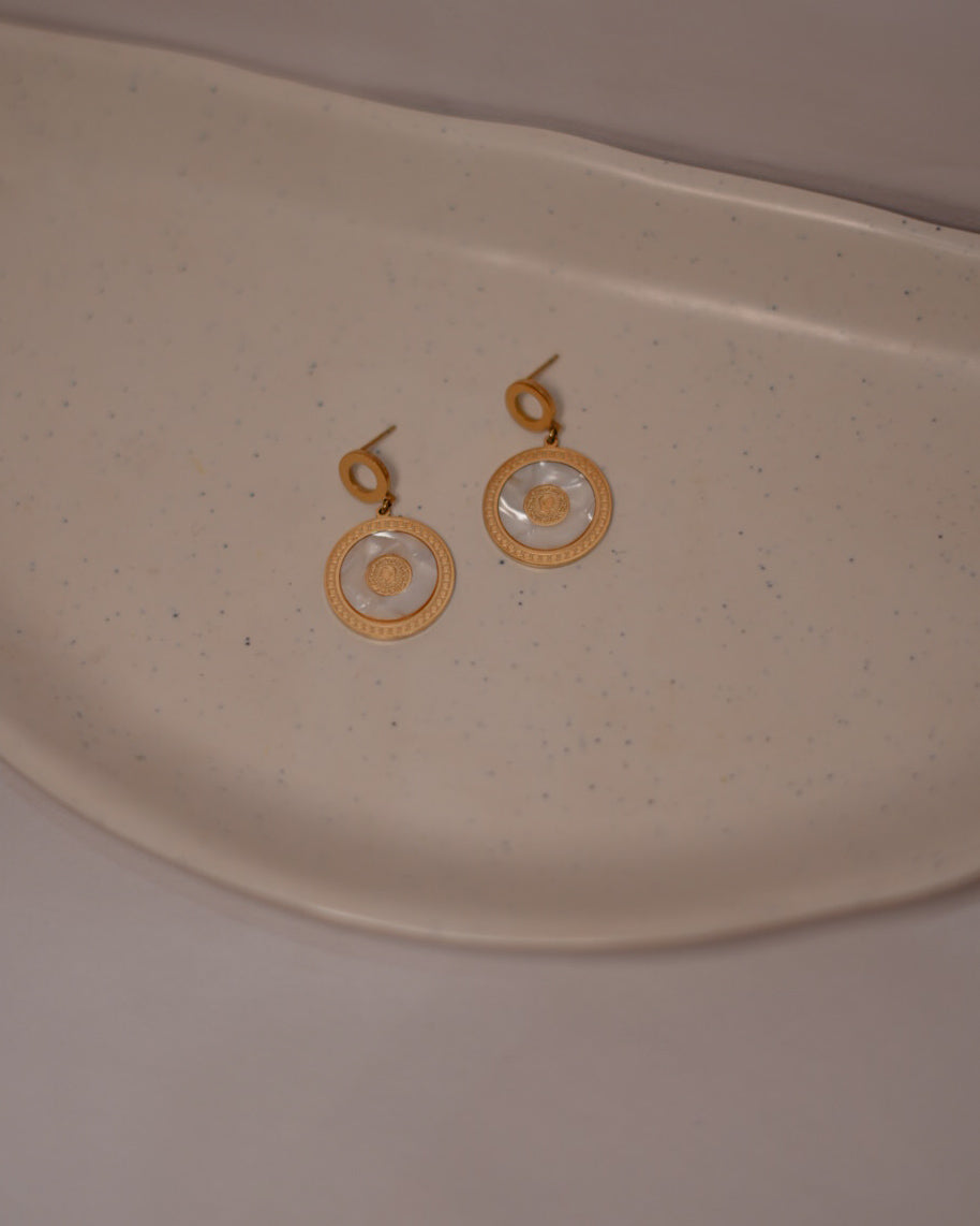 Ivory Stone Earrings