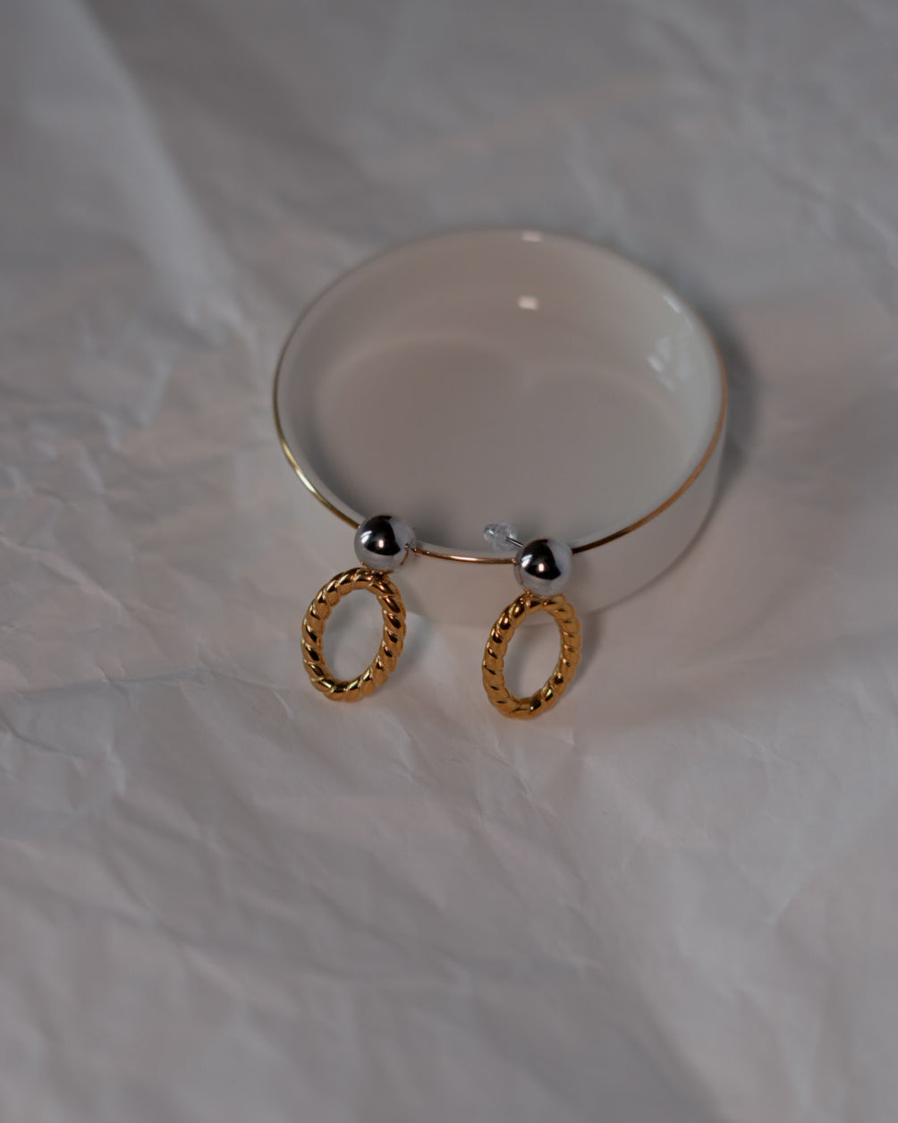Metal Mix Hollow Earrings