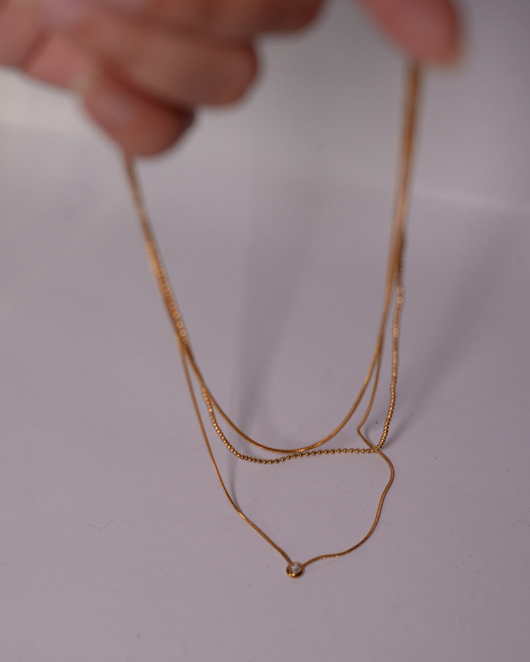 Minimal Layered Necklace