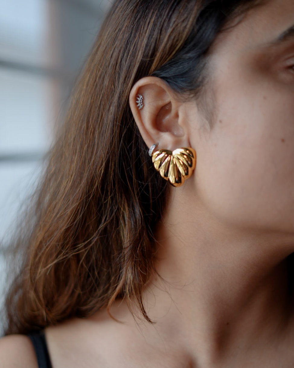 Solid Heart Studs