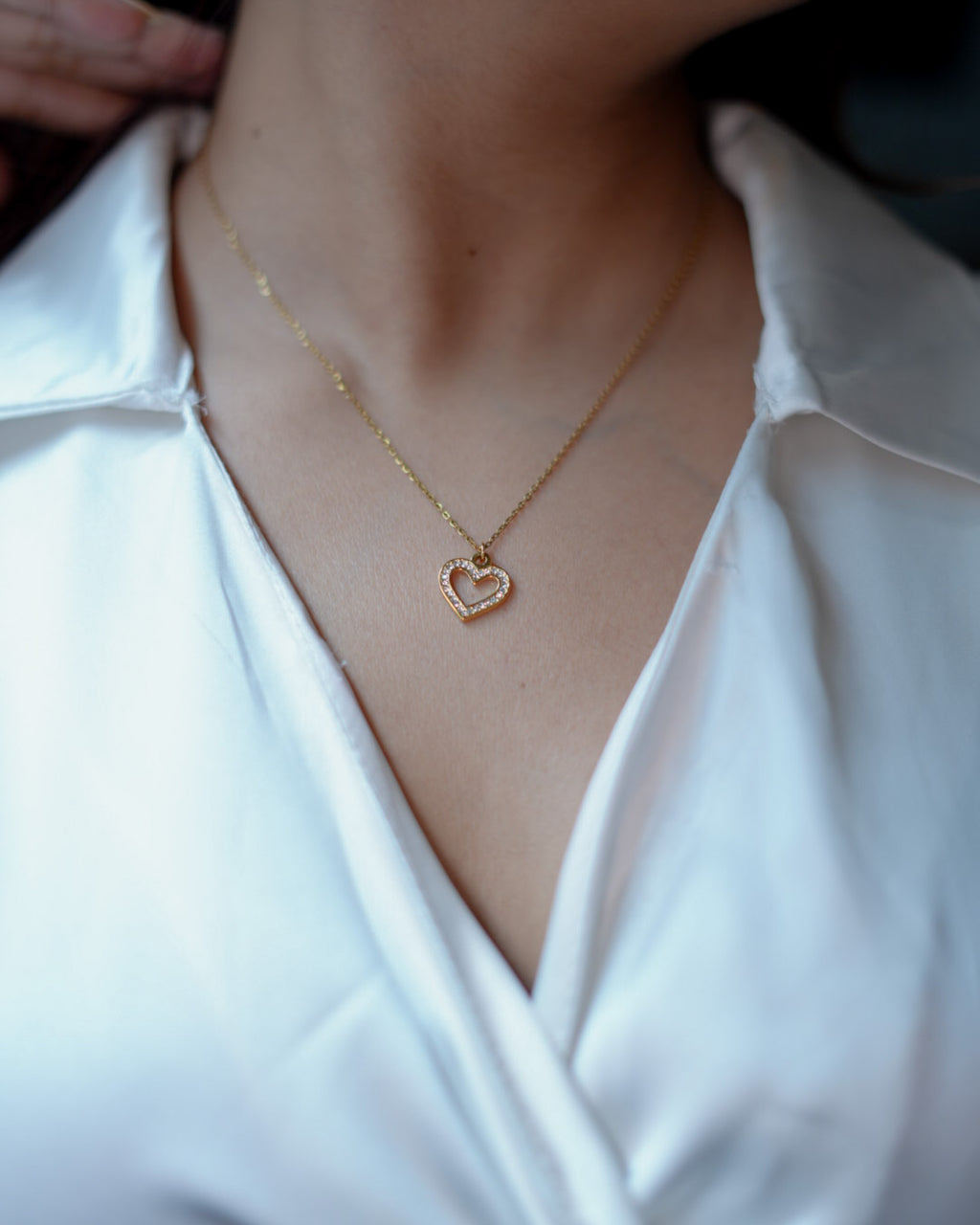 Studded Heart Pendant