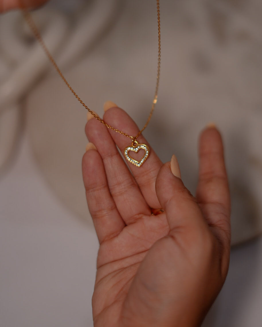 Studded Heart Pendant