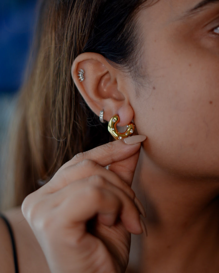Studded Hoops