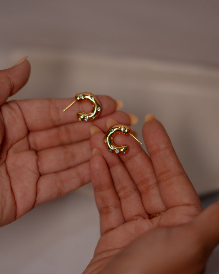 Studded Hoops