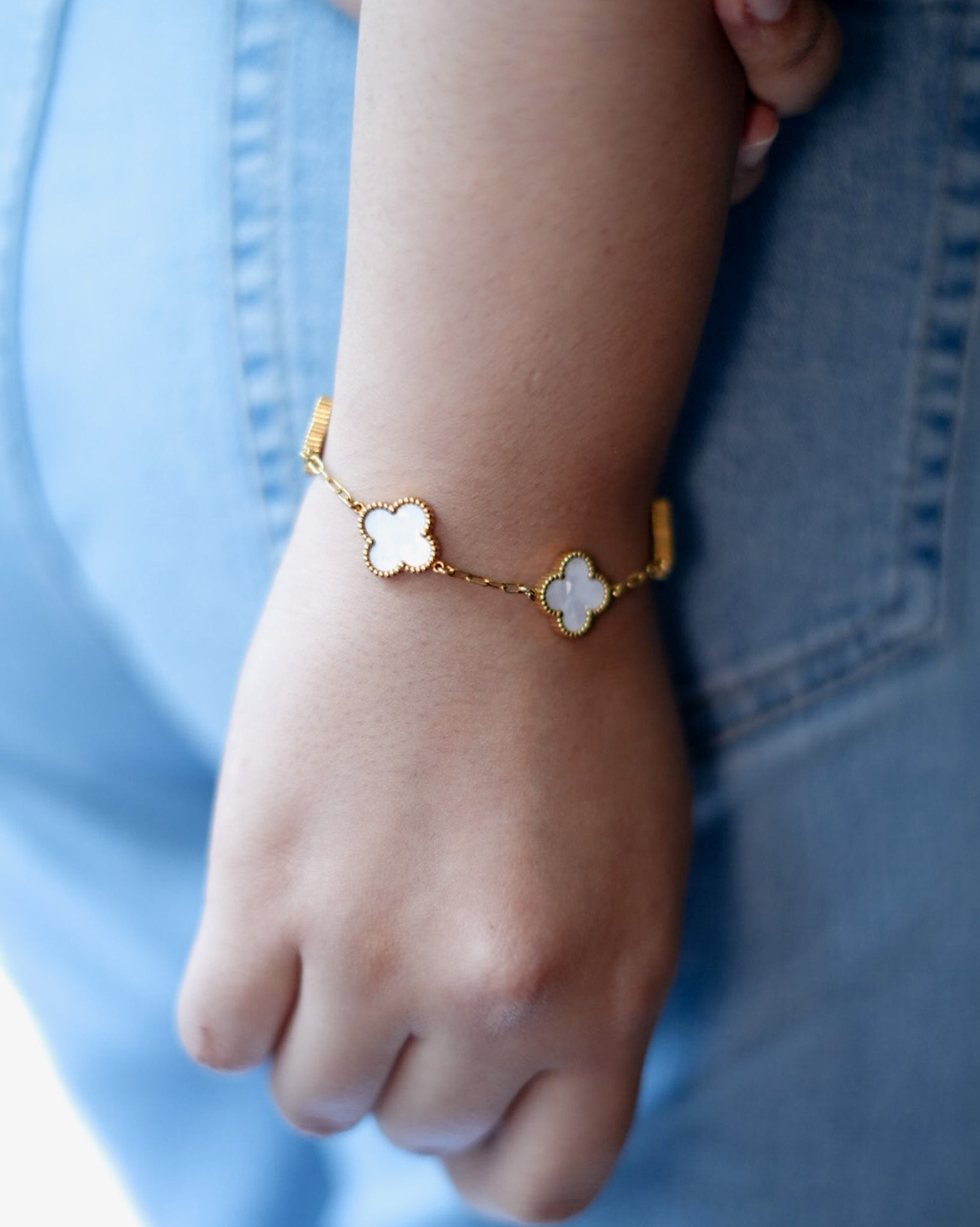 White Clover Bracelet